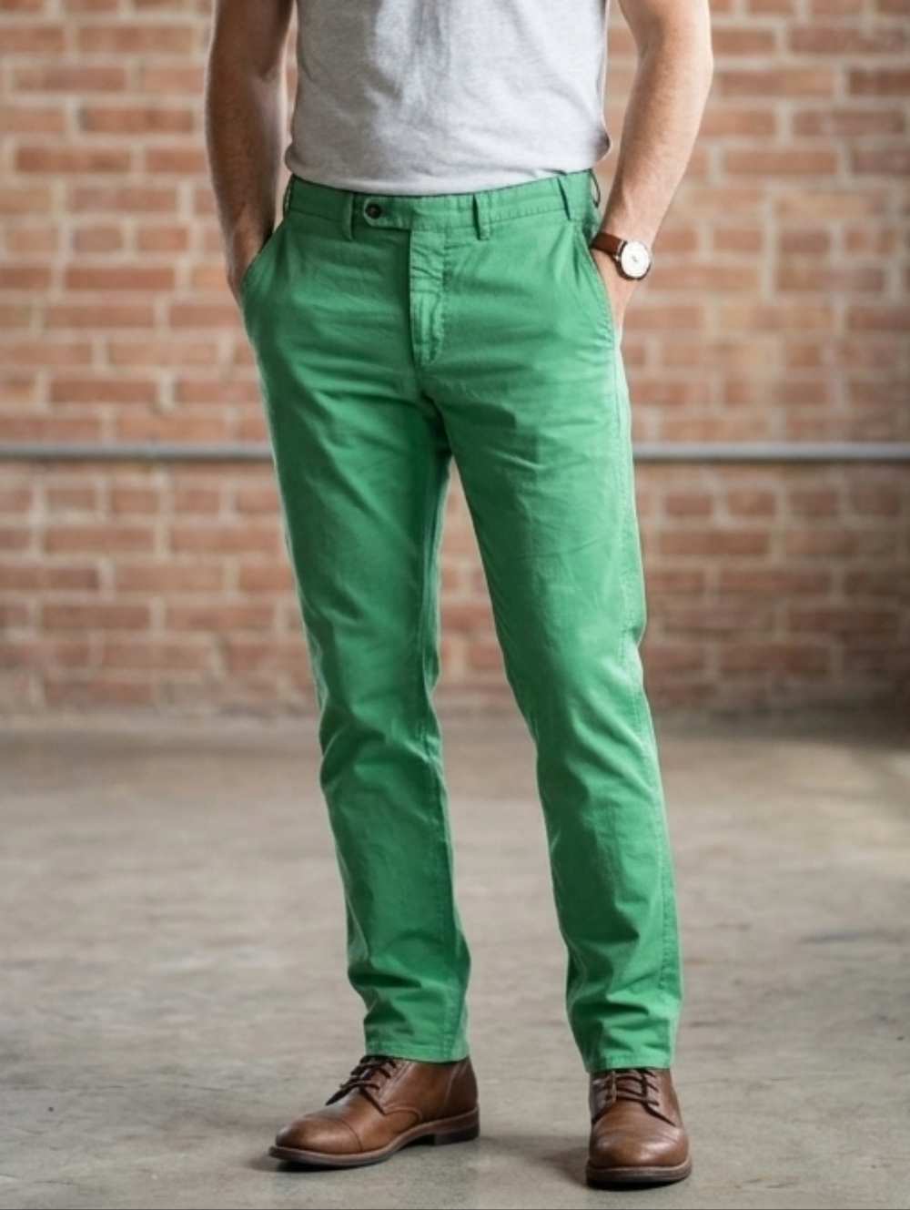 Sid Mashburn Green Chinos